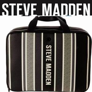 Steve Madden Logo Stripe Weekender Cosmetic Case